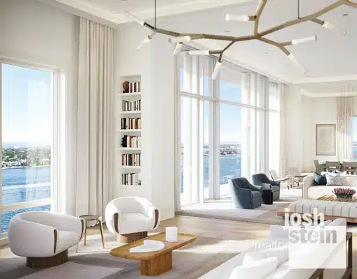 South Flagler House Condos Palm Beach Living Room