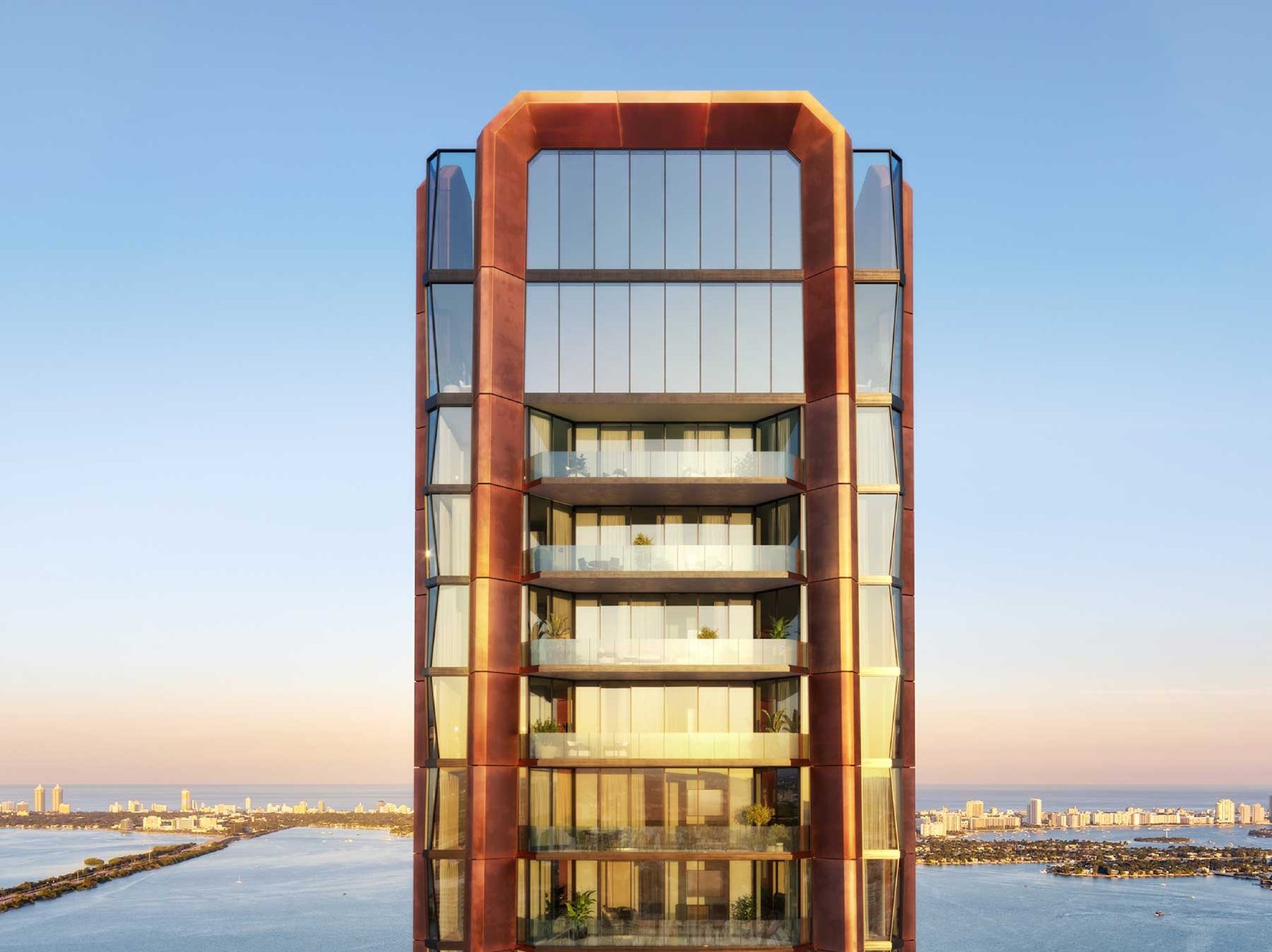 Villa Miami baywalk and dockage on Biscayne Bay — developer rendering