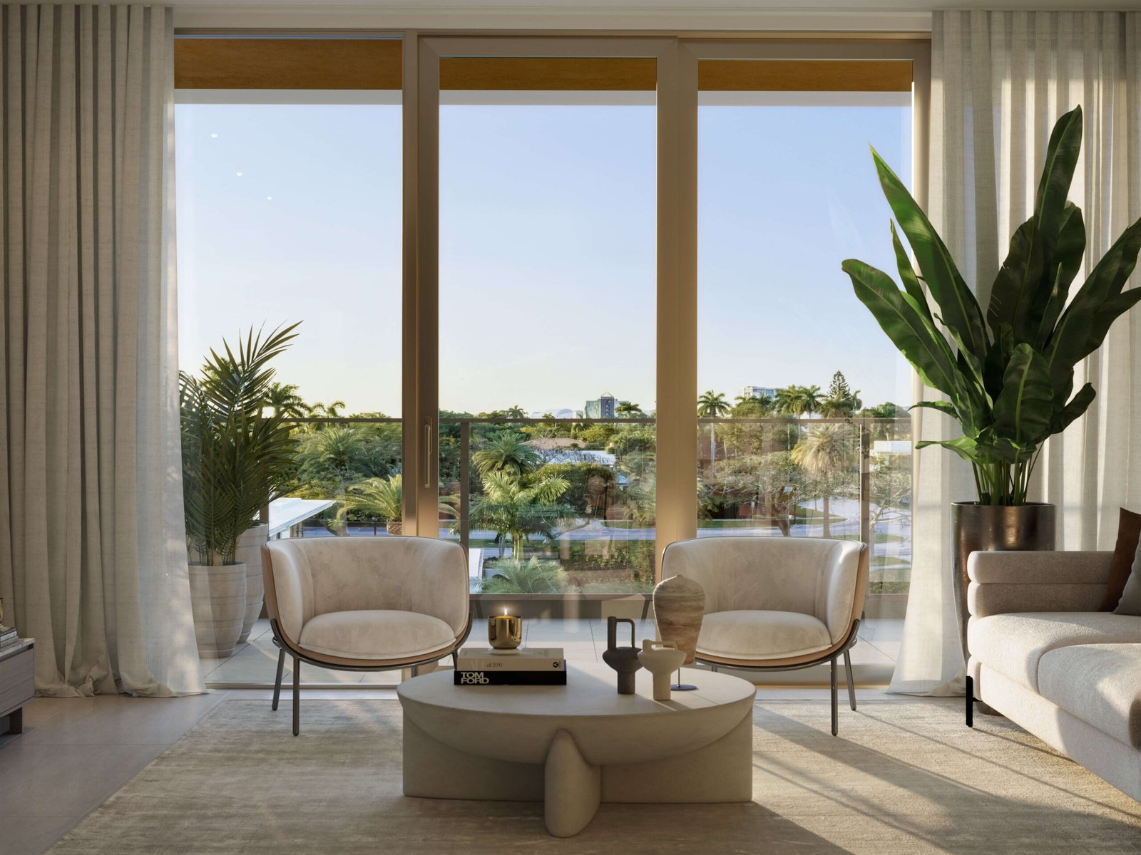 - 2200 Brickell A residence balcony at 2200 Brickell — developer rendering