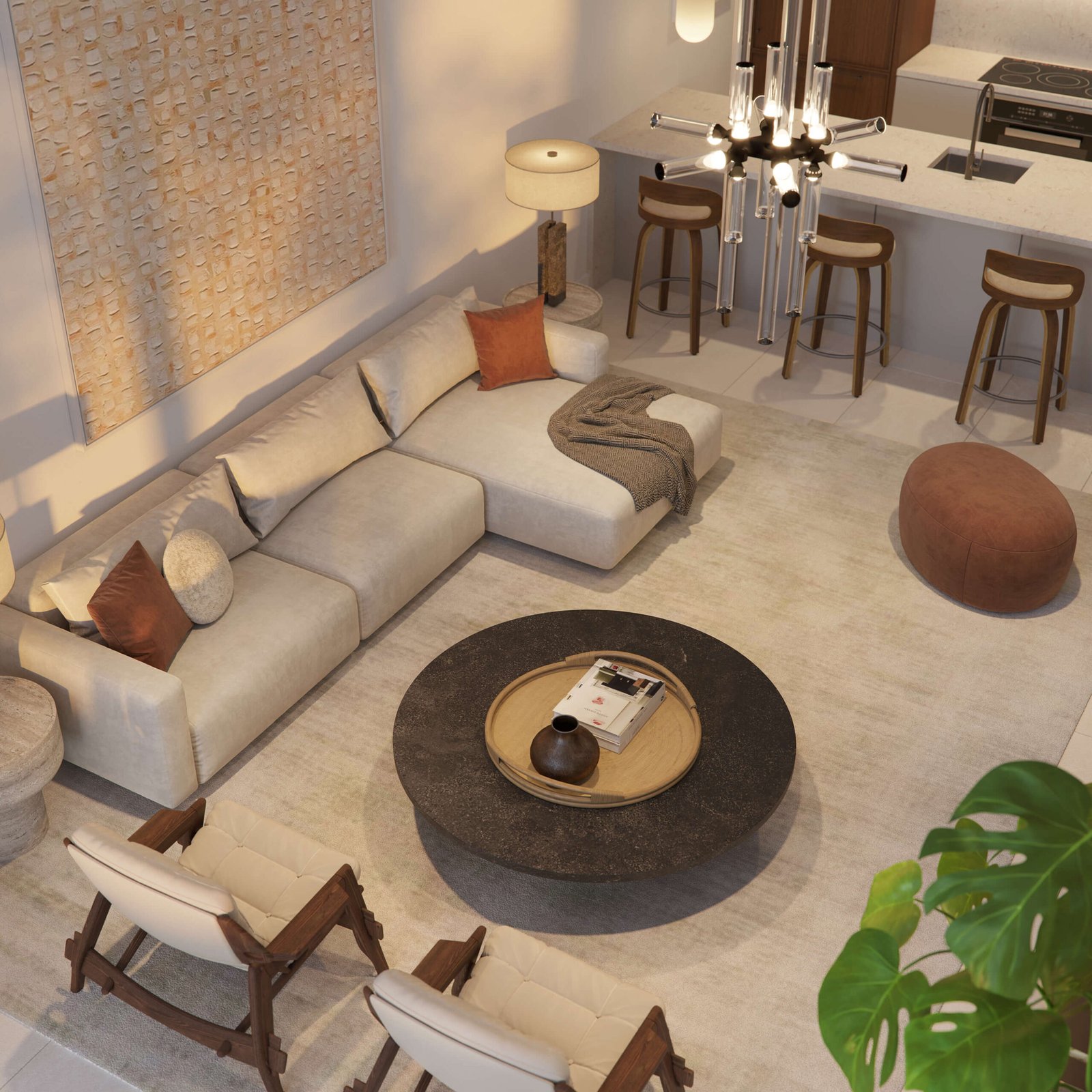 - 2200 Brickell A residence interior at 2200 Brickell — developer rendering