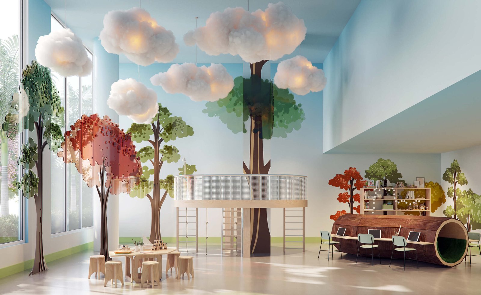 - 2200 Brickell The children's playroom at 2200 Brickell — developer rendering