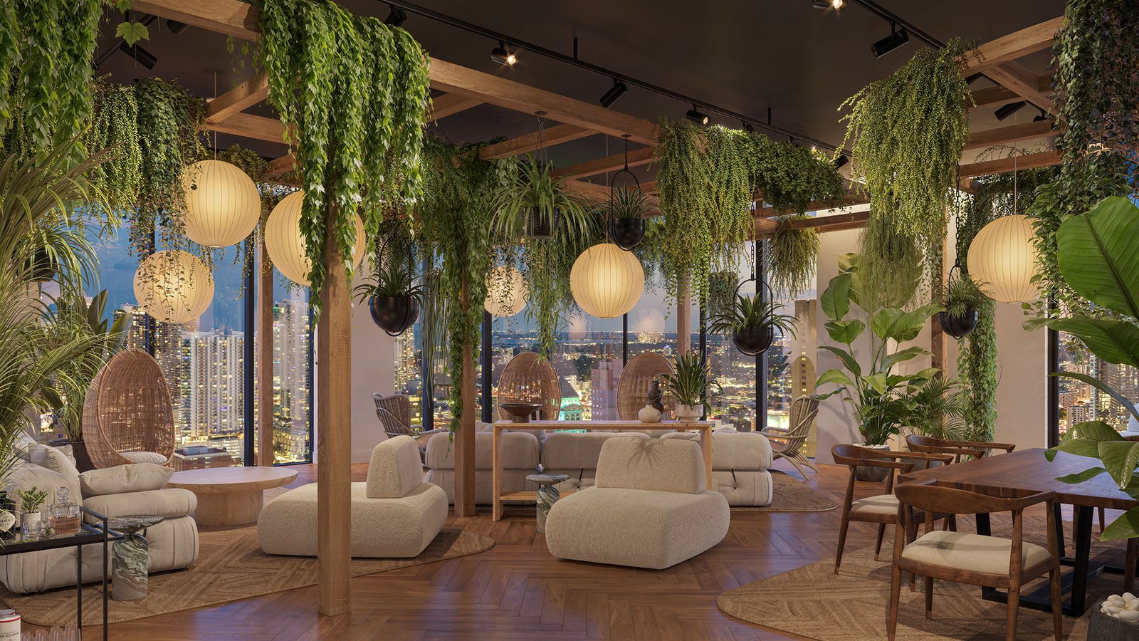 An amenity space at 501 First Residences — developer rendering