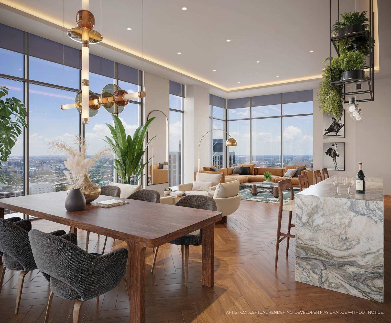 The clubroom at 501 First Residences — developer rendering