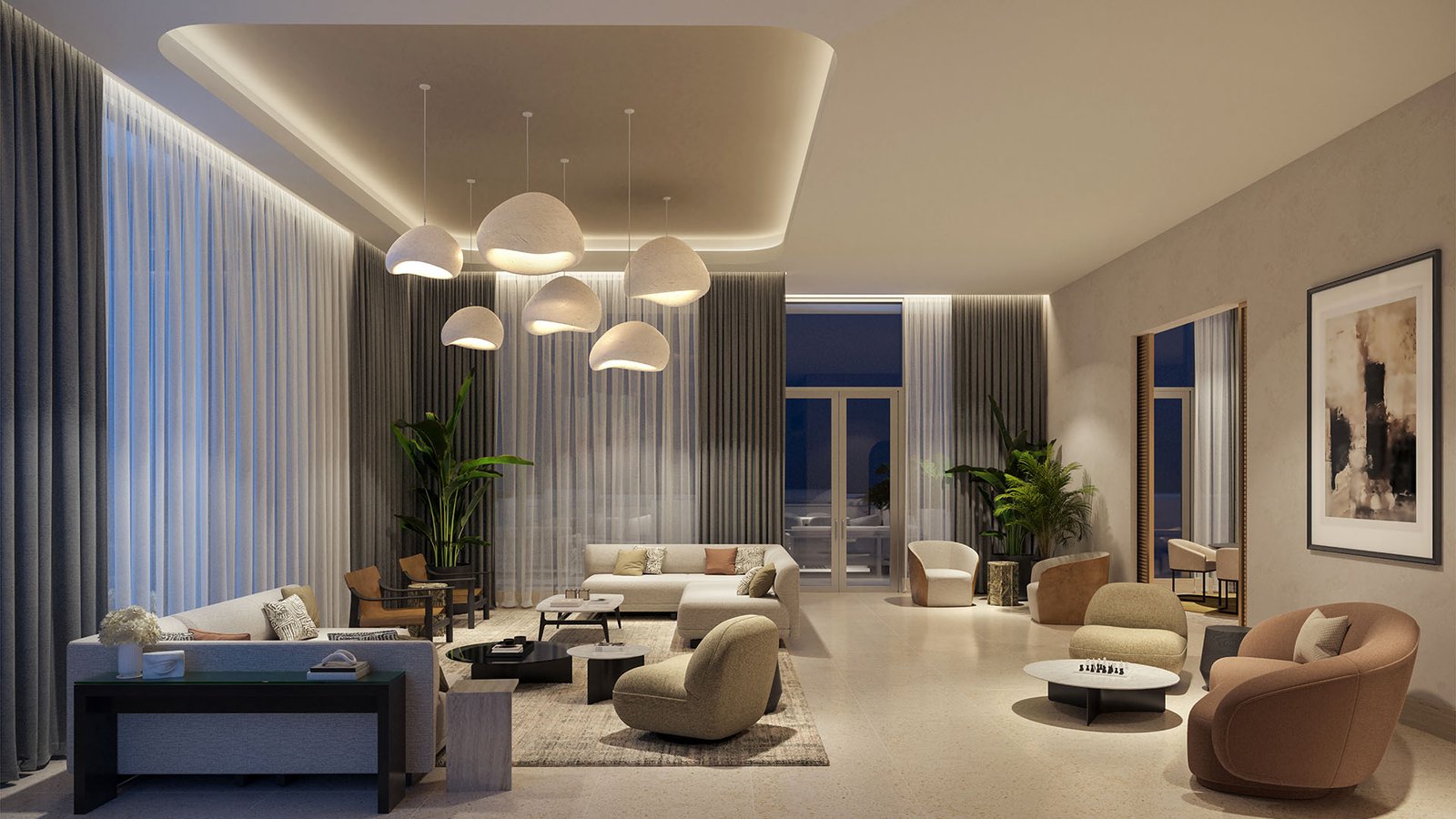- 600 Miami Worldcenter A residence interior at 600 Miami Worldcenter — developer rendering