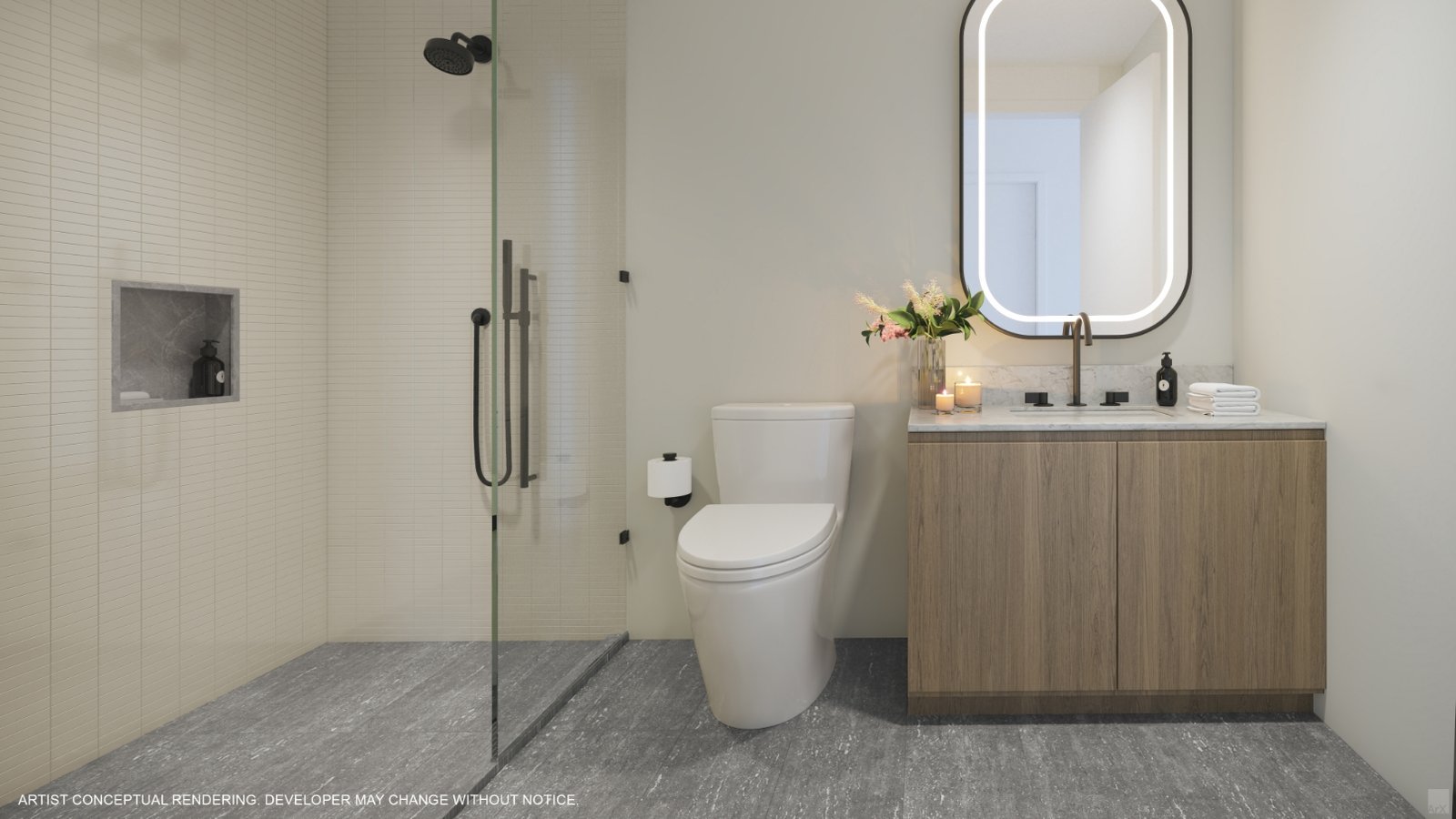 - 600 Miami Worldcenter A residence interior at 600 Miami Worldcenter — developer rendering