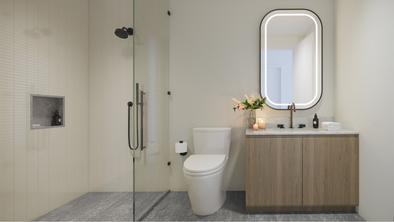 - 600 Miami Worldcenter A residence interior at 600 Miami Worldcenter — developer rendering