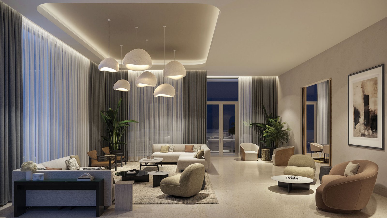 - 600 Miami Worldcenter An amenity space at 600 Miami Worldcenter — developer rendering