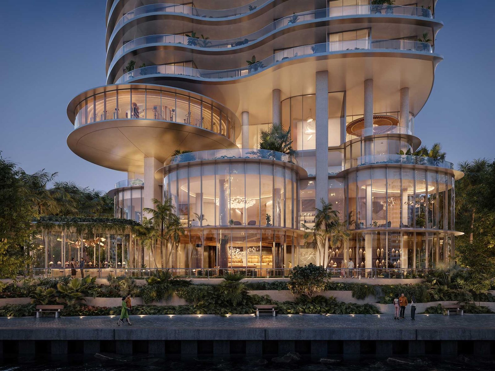 619 Brickell by Nobu, Foster + Partners-designed tower on Brickell Avenue, Miami — developer rendering