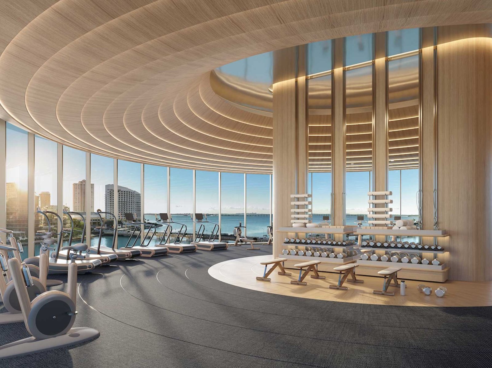 619 Brickell by Nobu amenity level — developer rendering