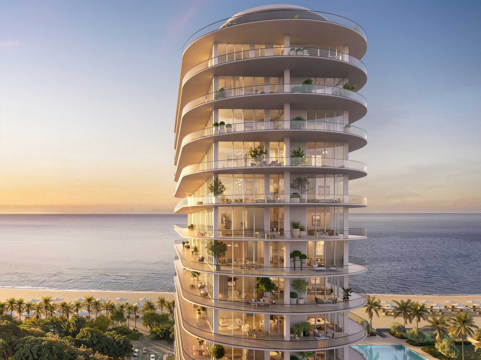 72 Carlyle, 600 72nd Street, North Beach, Miami Beach — developer rendering of the 20-storey condominium