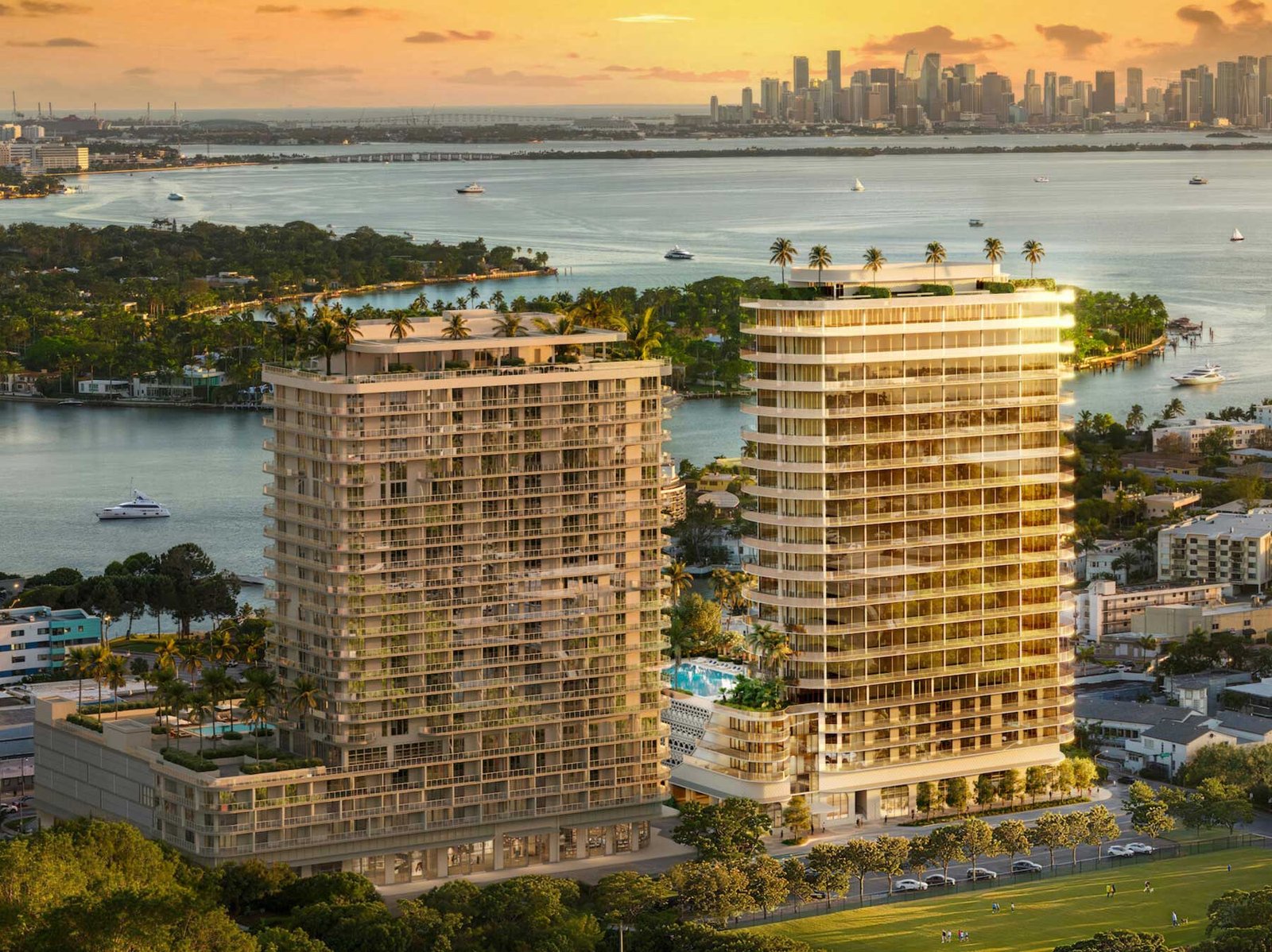 72 Carlyle tower design by Piero Lissoni, North Beach Miami Beach — developer rendering