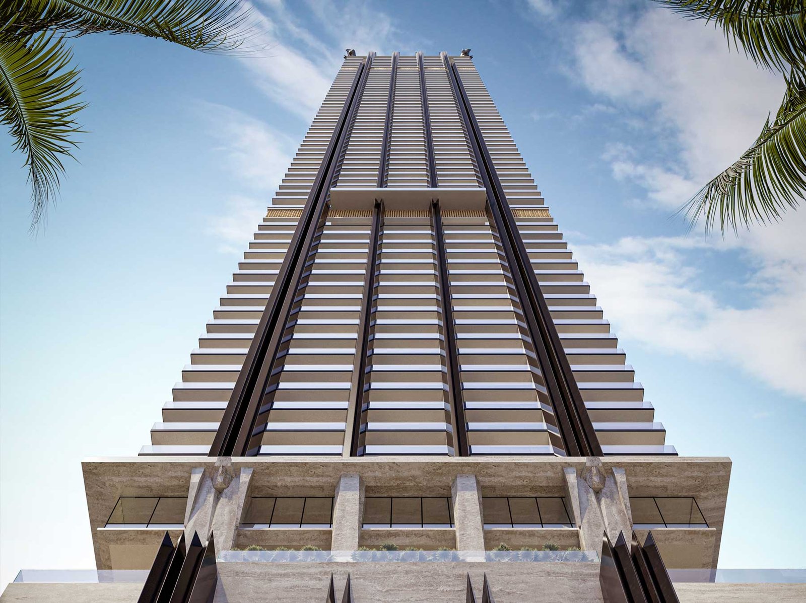 888 Brickell wellness and spa level — developer rendering