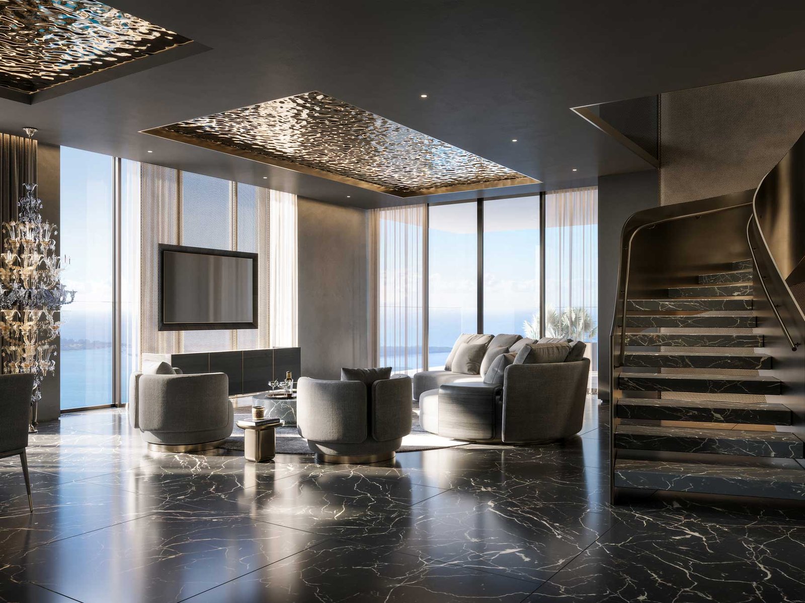 888 Brickell tower and Brickell Avenue context — developer rendering