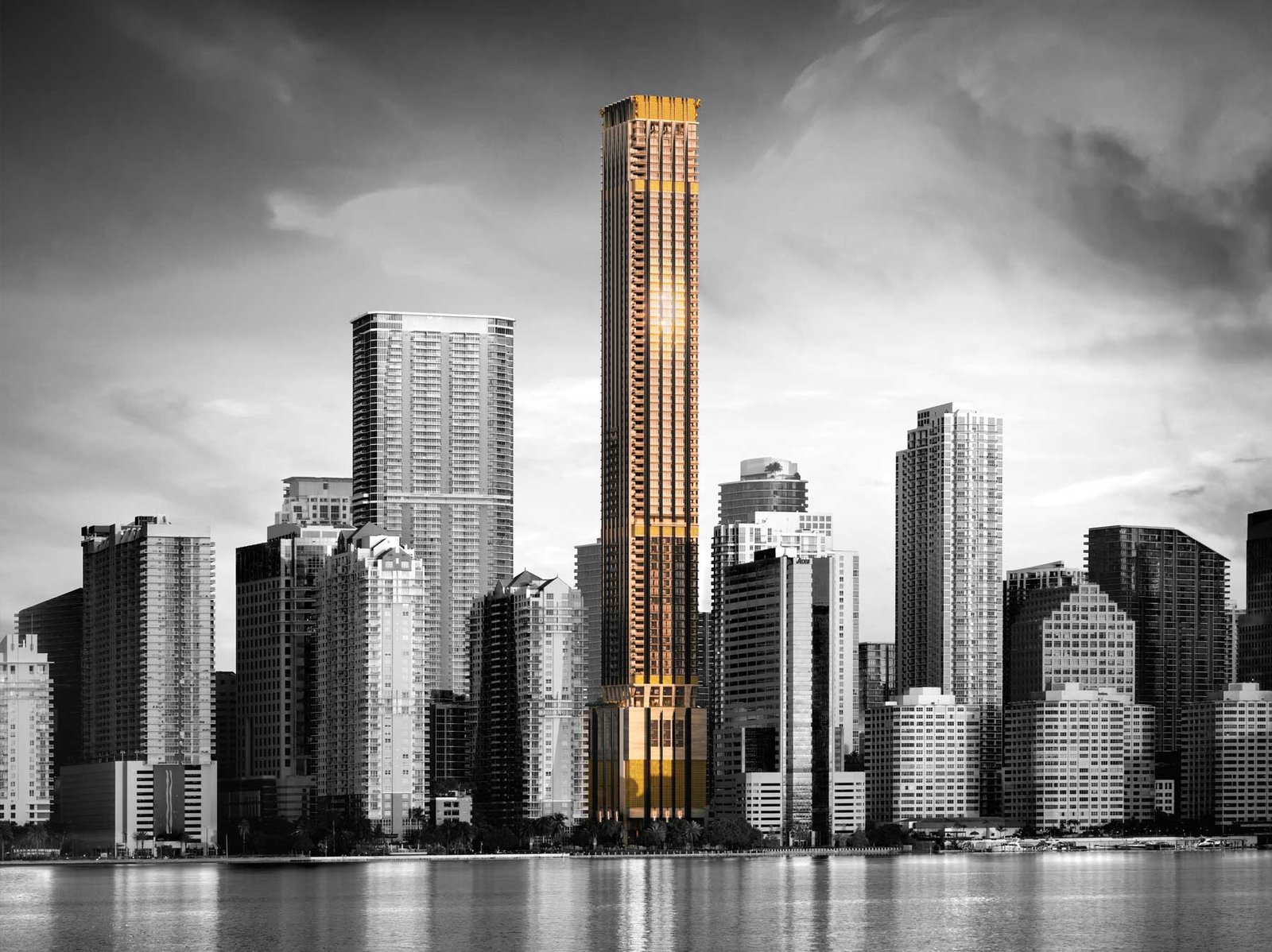 888 Brickell tower crown and upper floors — developer rendering