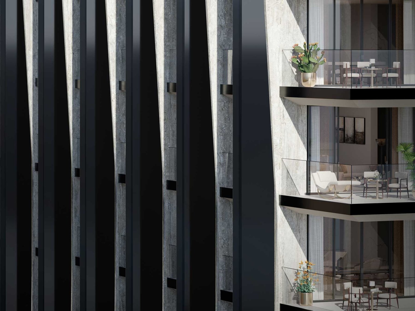 888 Brickell tower in the Brickell skyline context — developer rendering