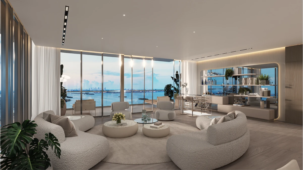 A residence interior at Aria Reserve — developer rendering