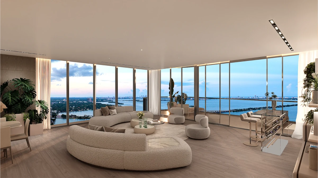 A residence interior at Aria Reserve — developer rendering