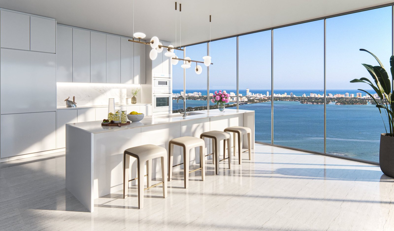 A residence kitchen at Aria Reserve — developer rendering