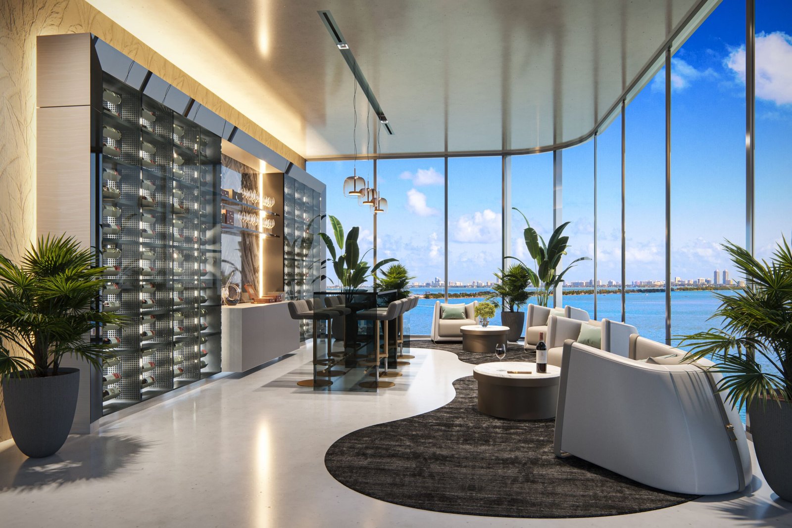 A residents' lounge at Aria Reserve — developer rendering