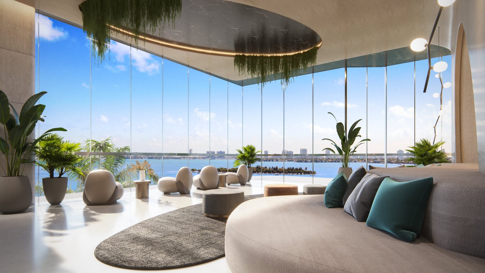 An amenity space at Aria Reserve — developer rendering