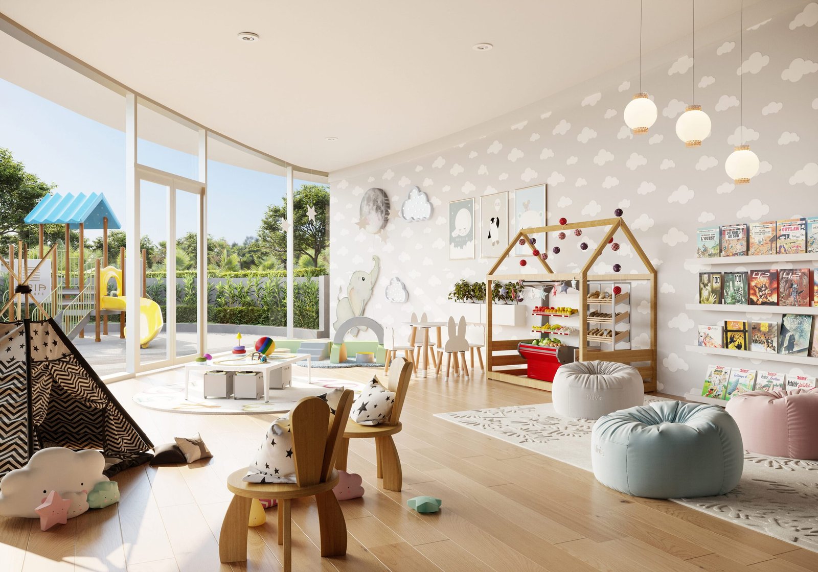 The children's room at Aria Reserve — developer rendering