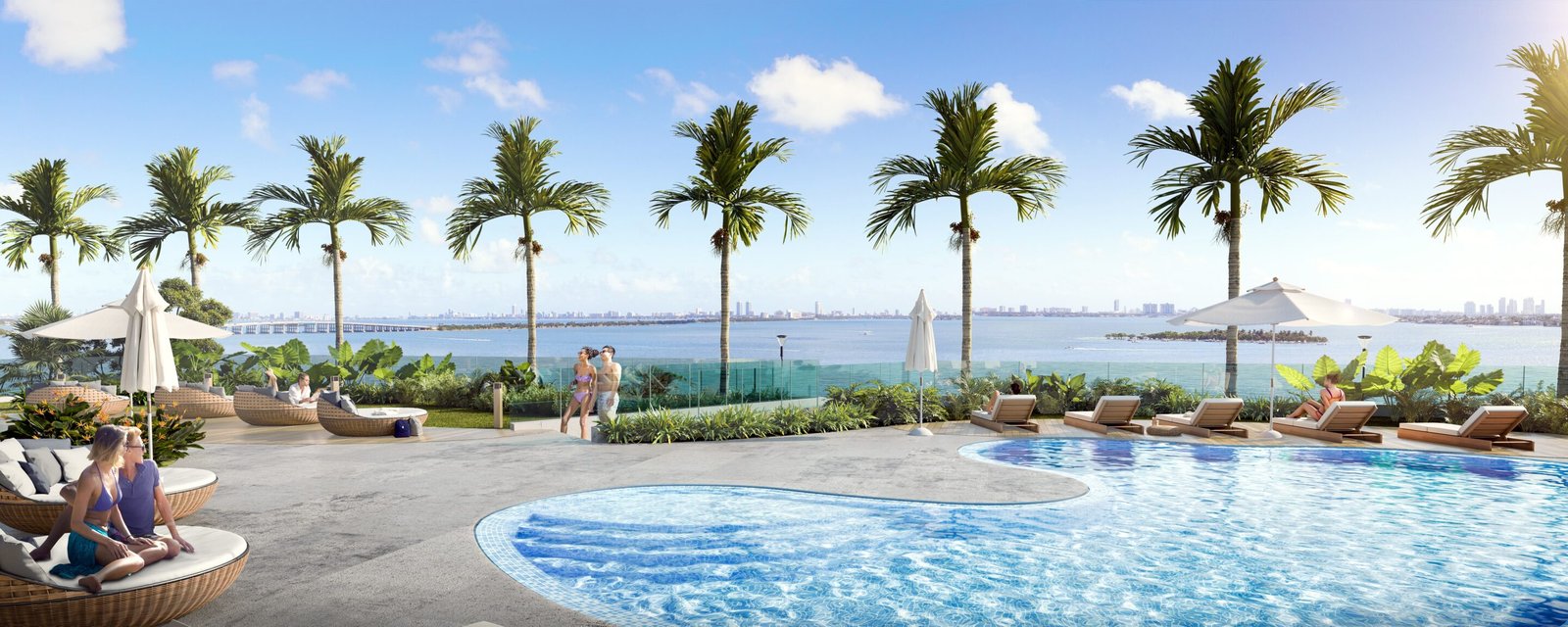 The pool at Aria Reserve — developer rendering