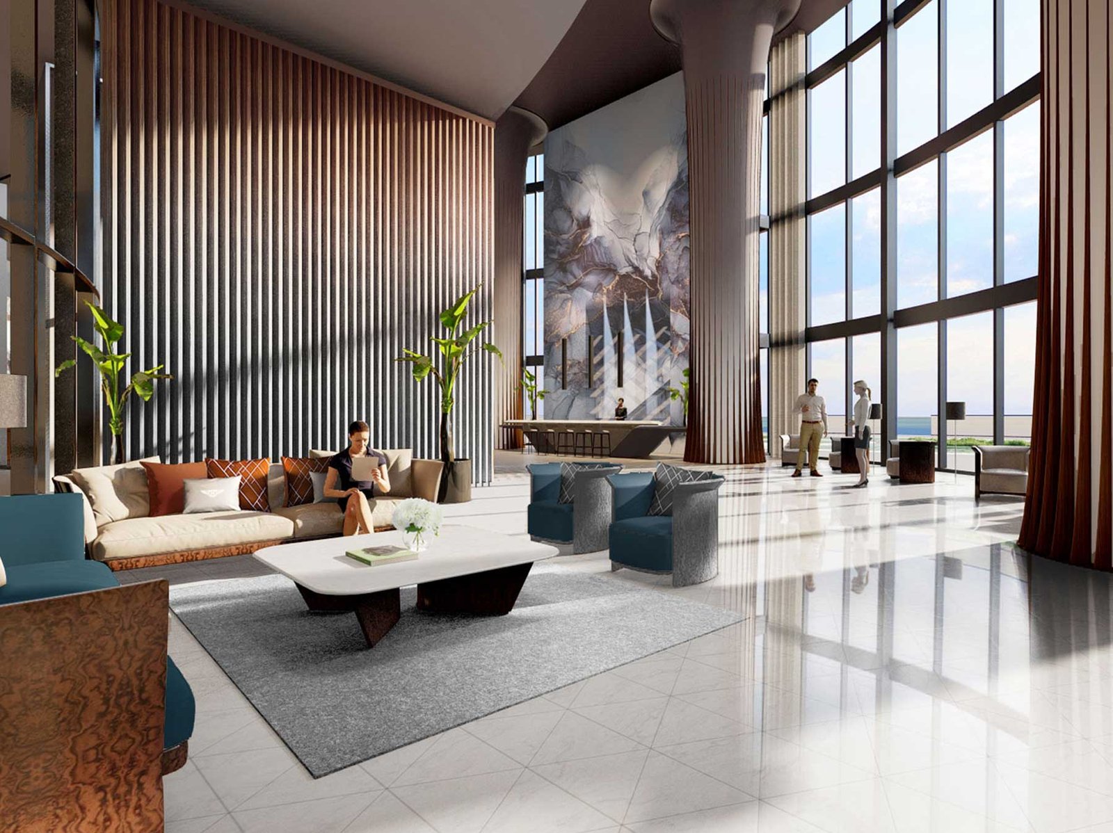 Bentley Residences Miami under construction, Sunny Isles Beach — developer rendering