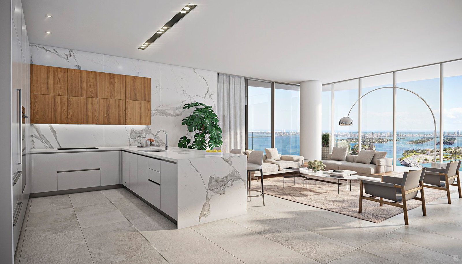 - Casa Bella Residences A residence living room at Casa Bella Residences — developer rendering