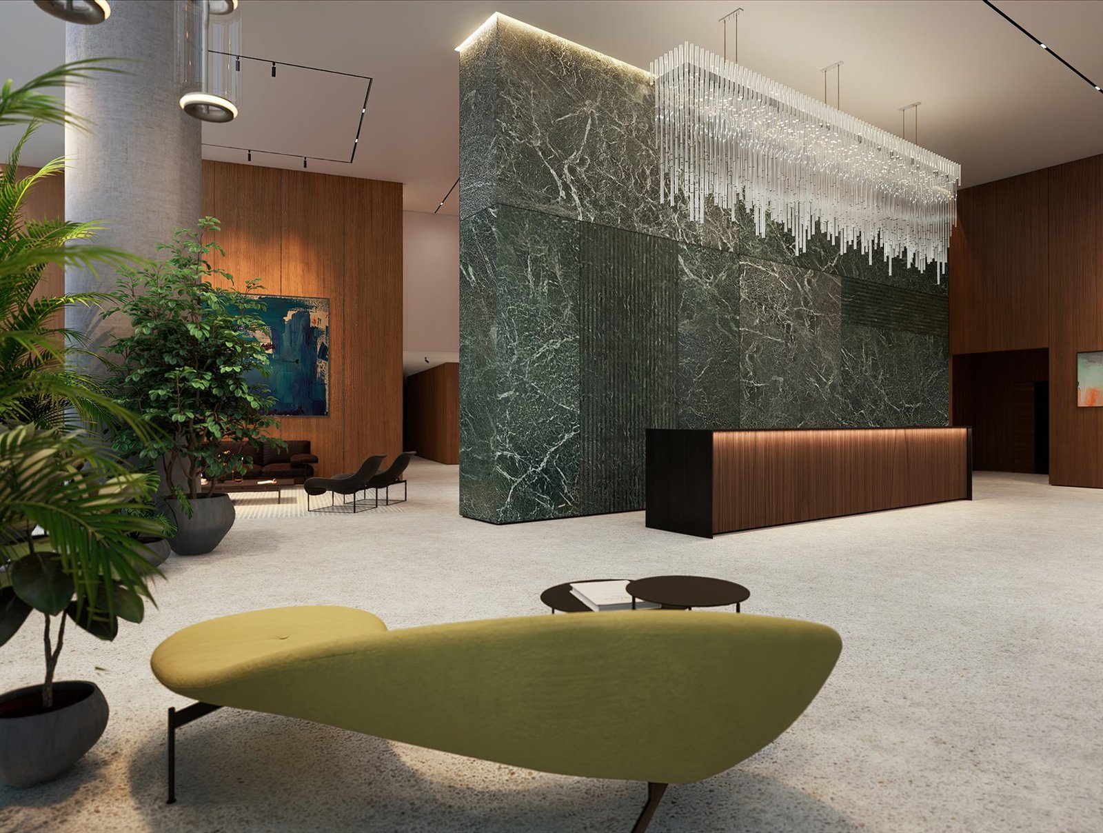 - Casa Bella Residences The lobby at Casa Bella Residences — developer rendering