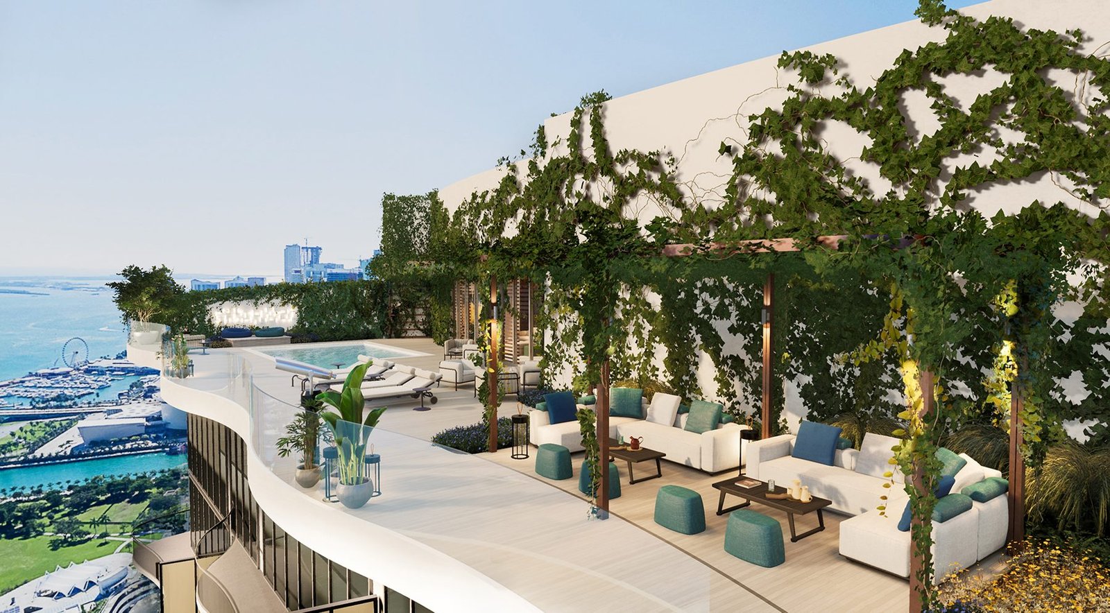 - Casa Bella Residences The rooftop terrace at Casa Bella Residences — developer rendering