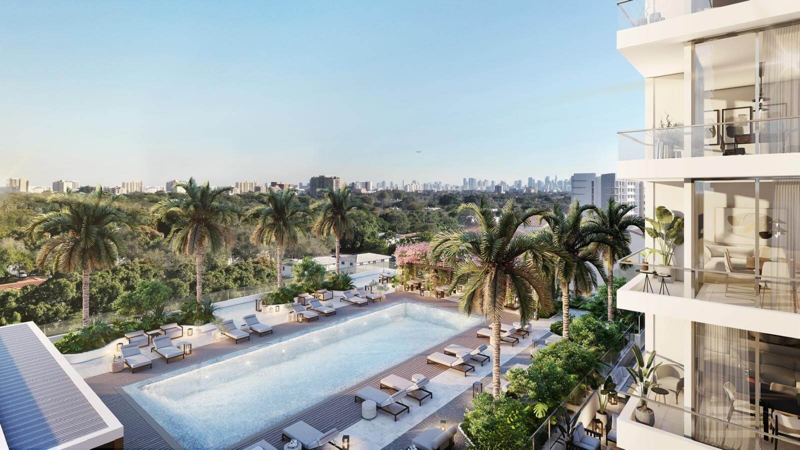 The pool at Cassia Residences — developer rendering