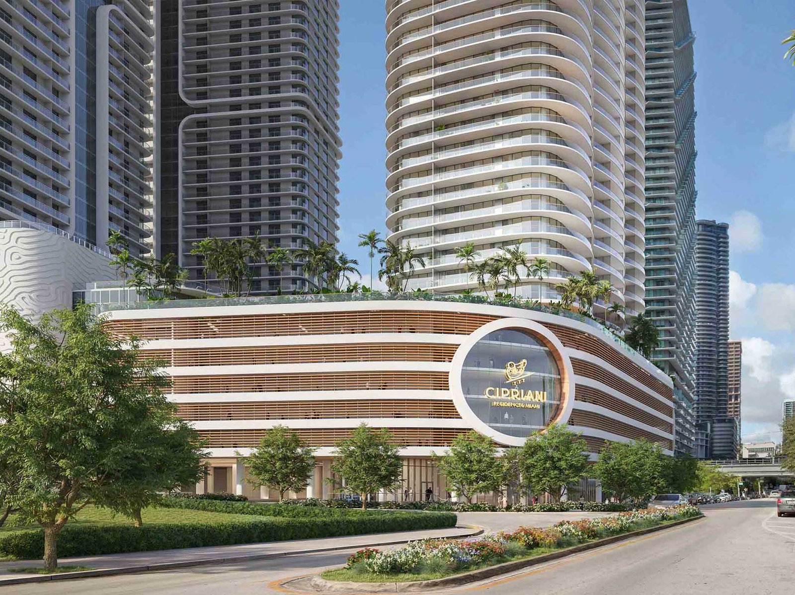 Cipriani Residences Miami penthouse terrace — developer rendering
