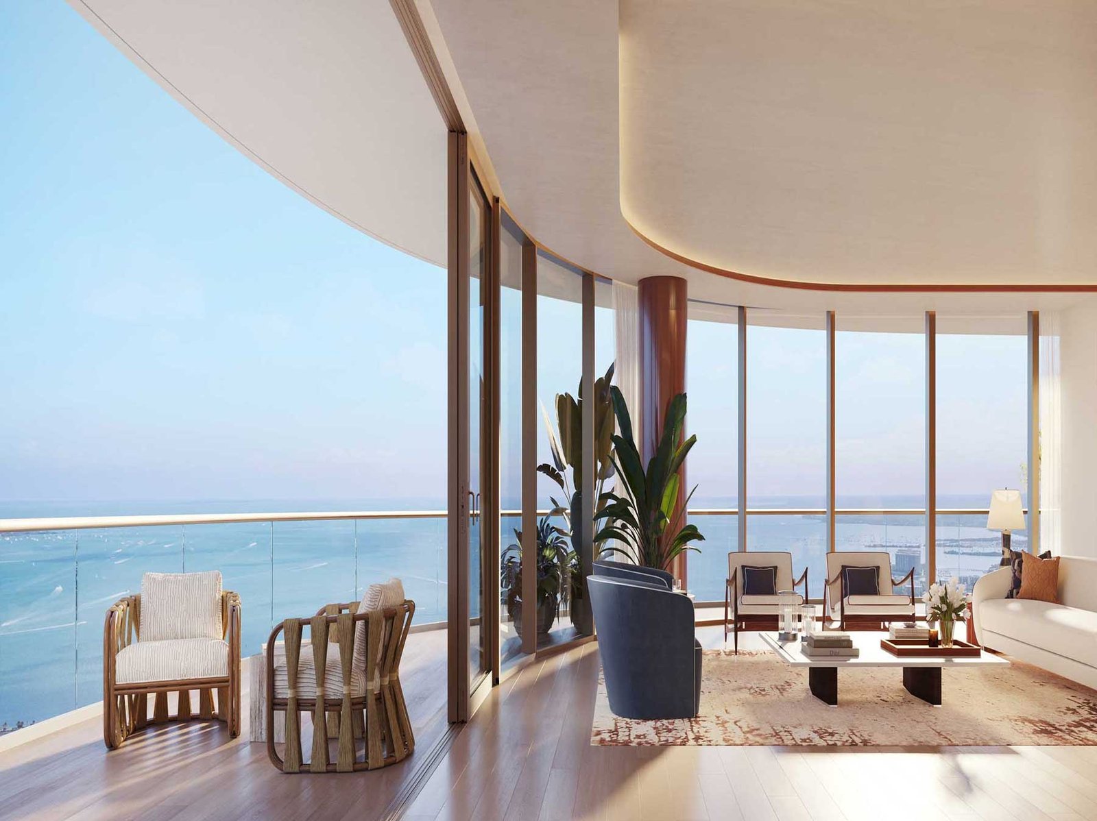 Cipriani Residences Miami pool deck and amenity level — developer rendering