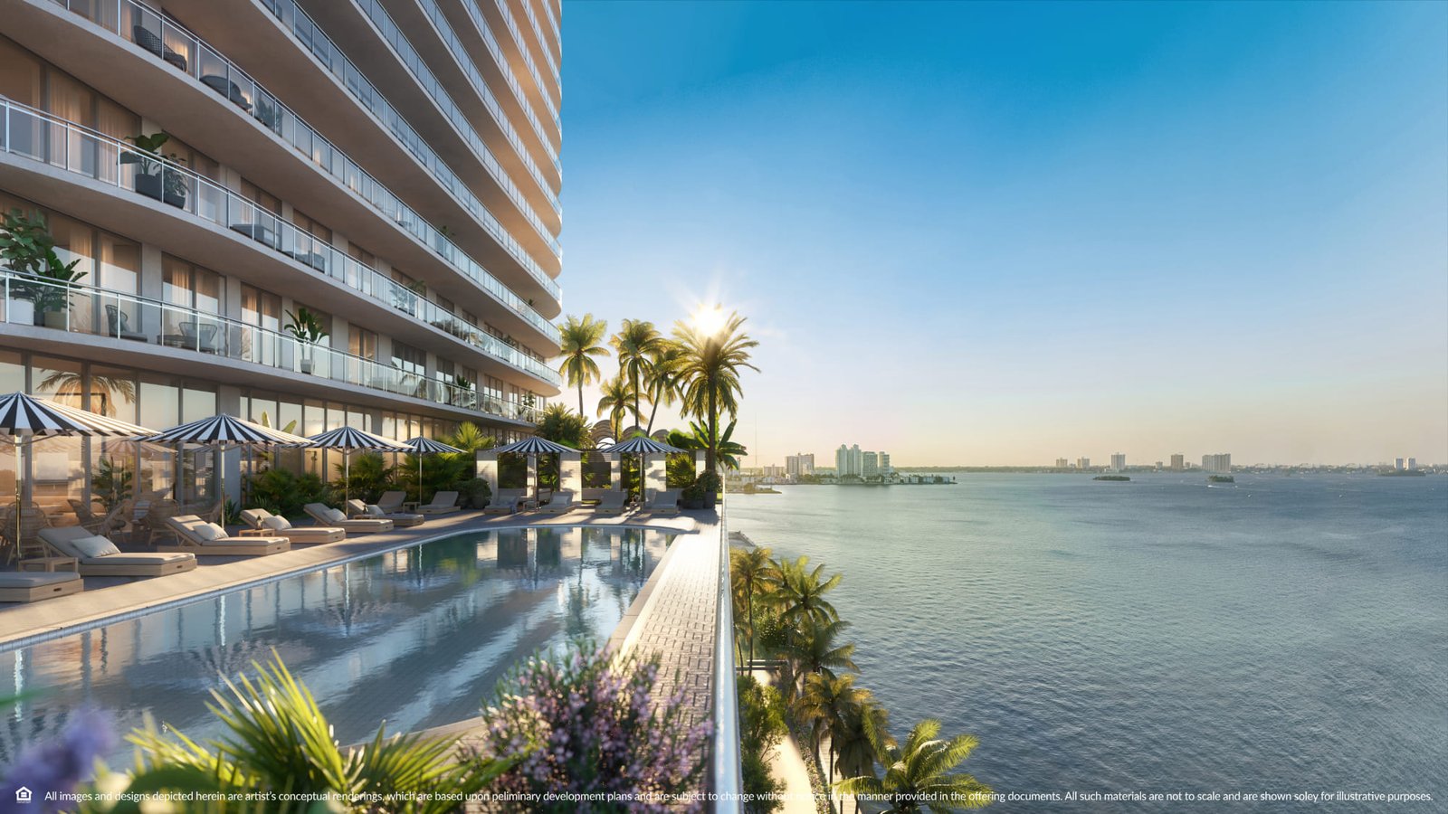 An amenity space at Continuum Club & Residences — developer rendering