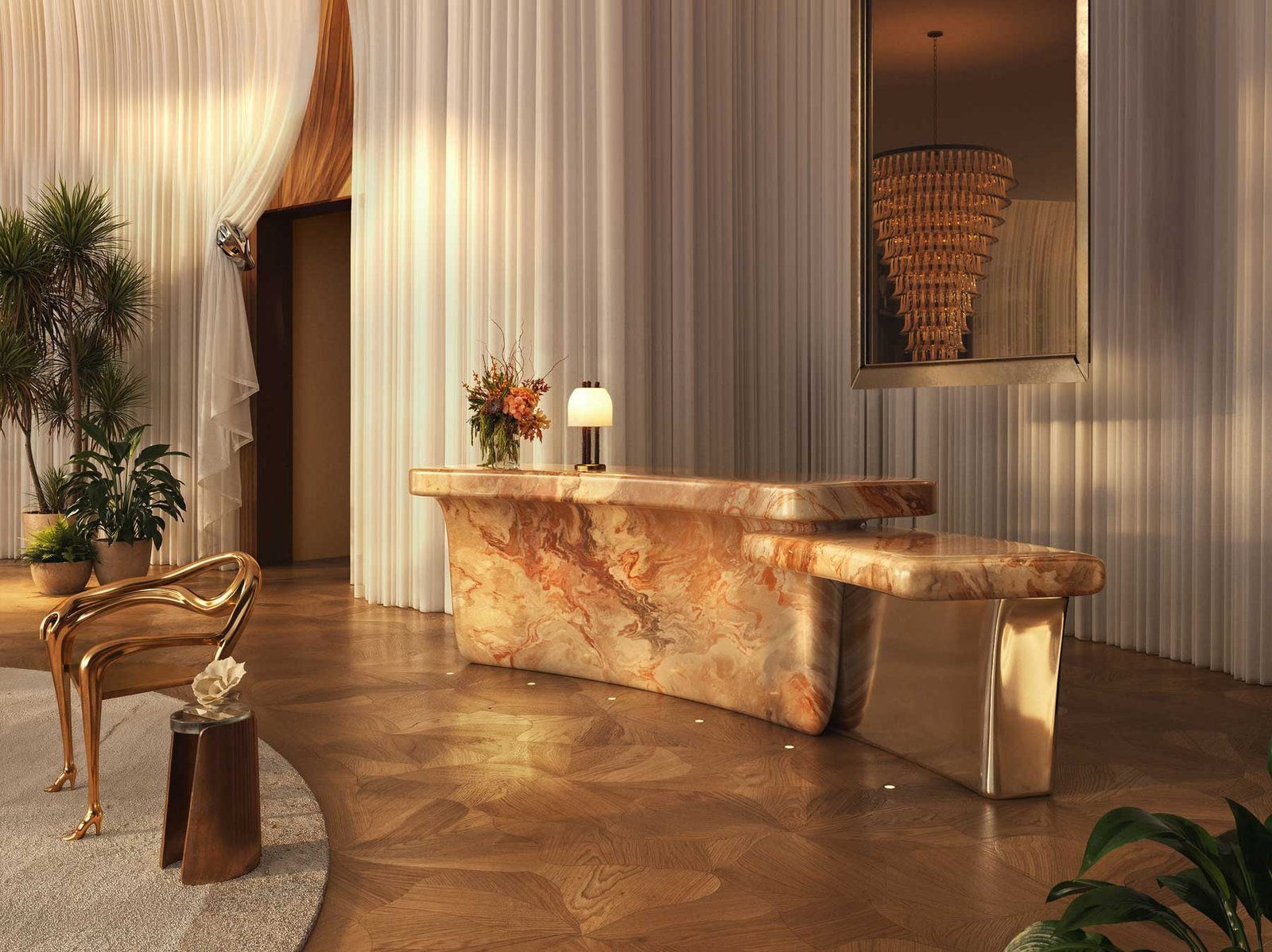 Delano Residences Miami, 400 Biscayne Boulevard — developer rendering of the 90-storey tower in downtown Miami
