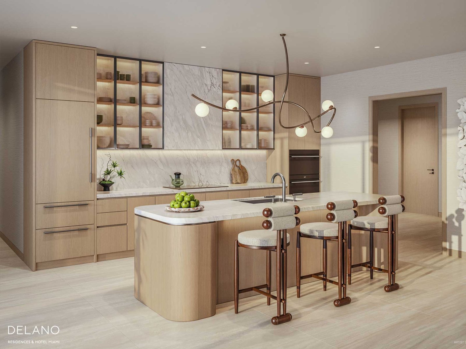 Delano Residences Miami residential interior — developer rendering