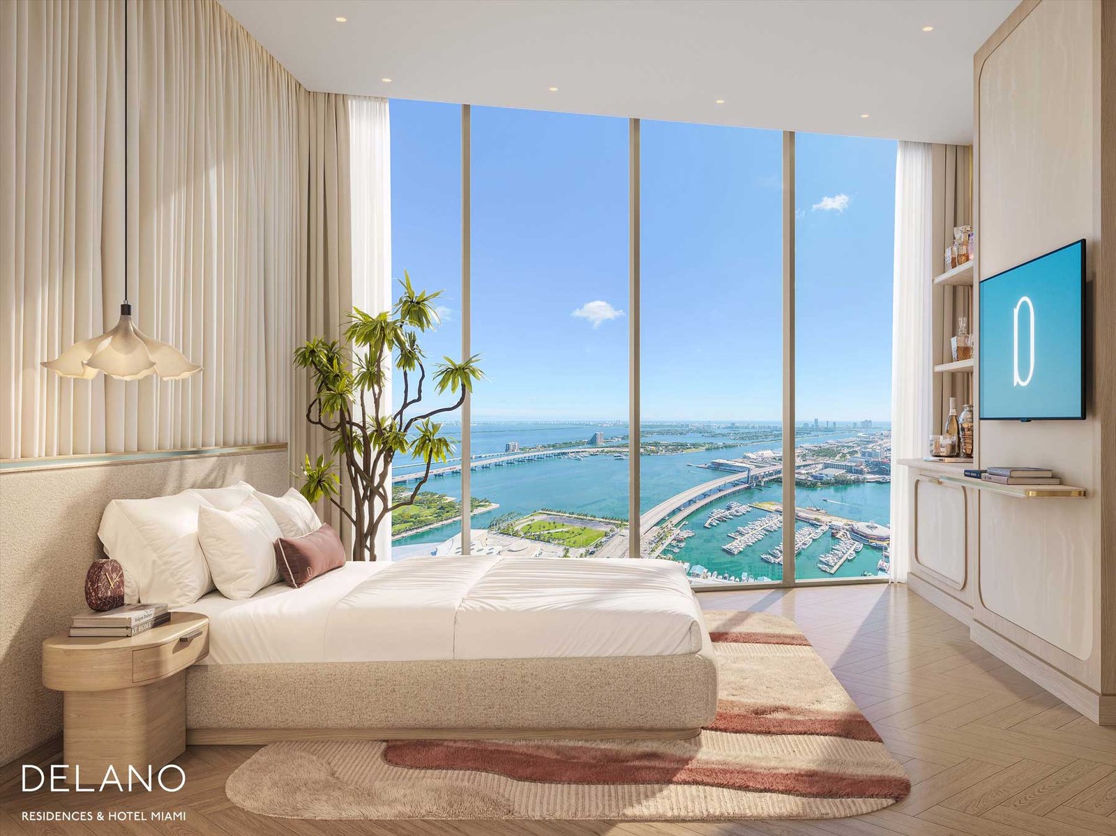 Delano Residences Miami wellness and spa level — developer rendering