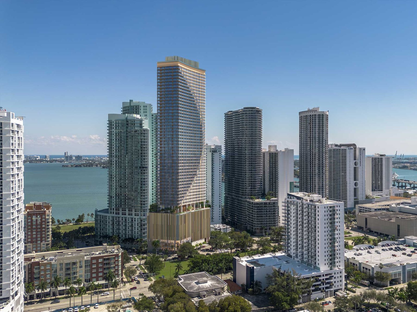 Edge House Miami rising in the Edgewater skyline — developer rendering