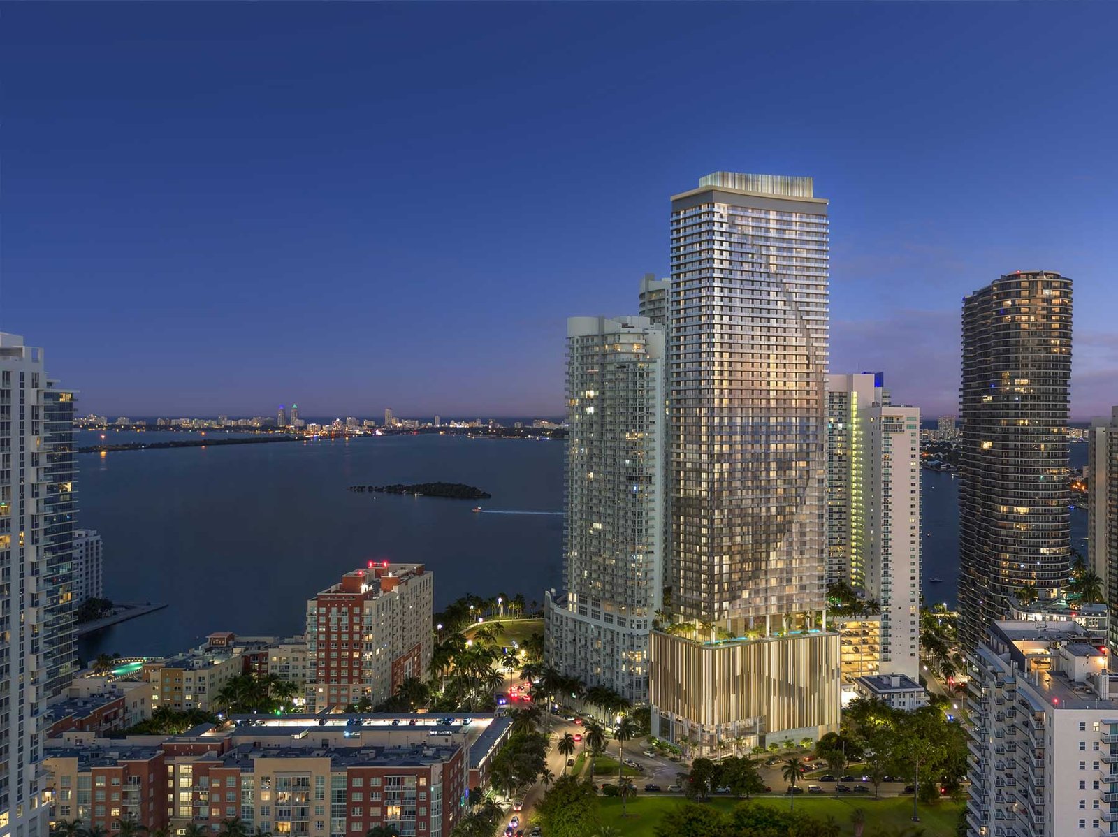 Edge House Miami residence configured for flexible short-term rental use — developer rendering