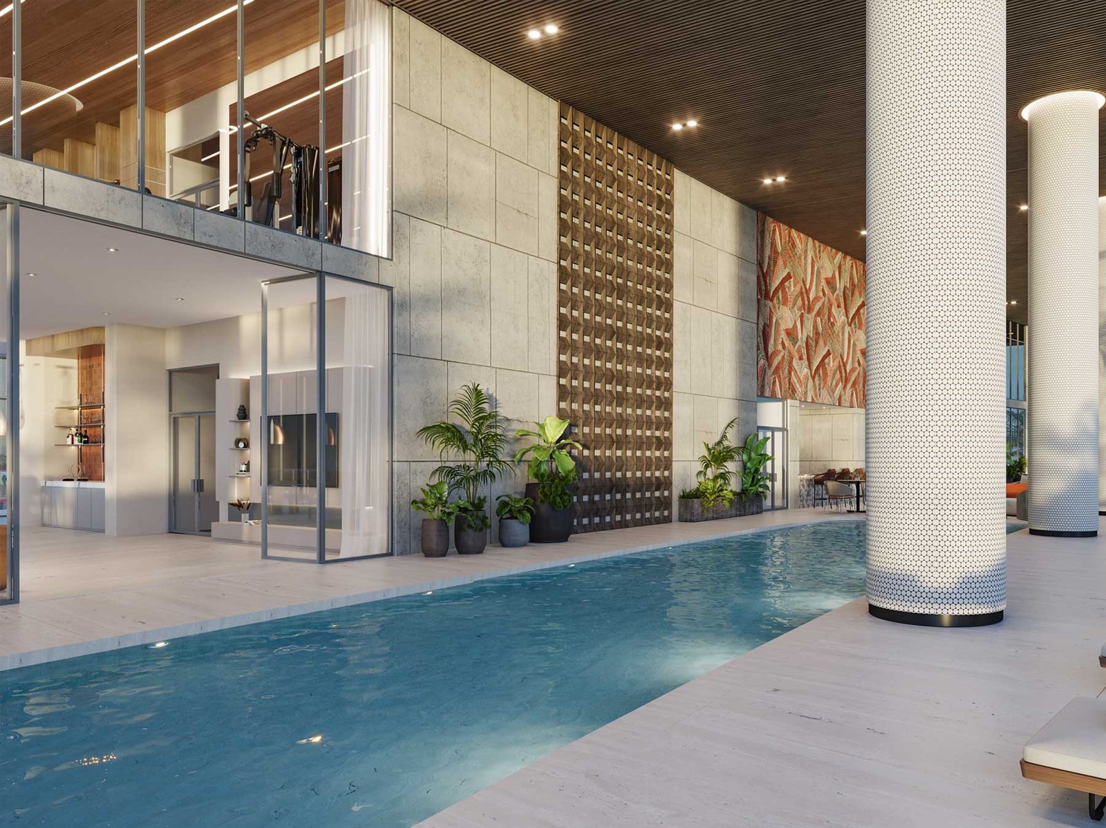 Edge House Miami lock-out residence layout with separate entry — developer rendering