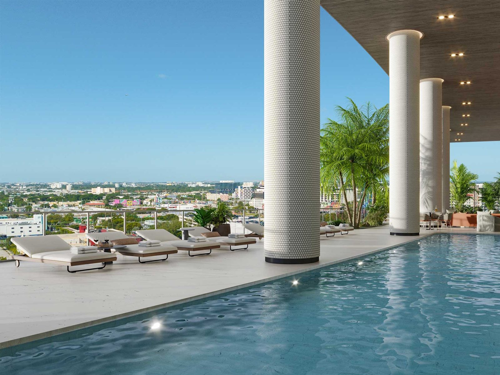 Edge House Miami furnished residence interior by Adriana Hoyos — developer rendering