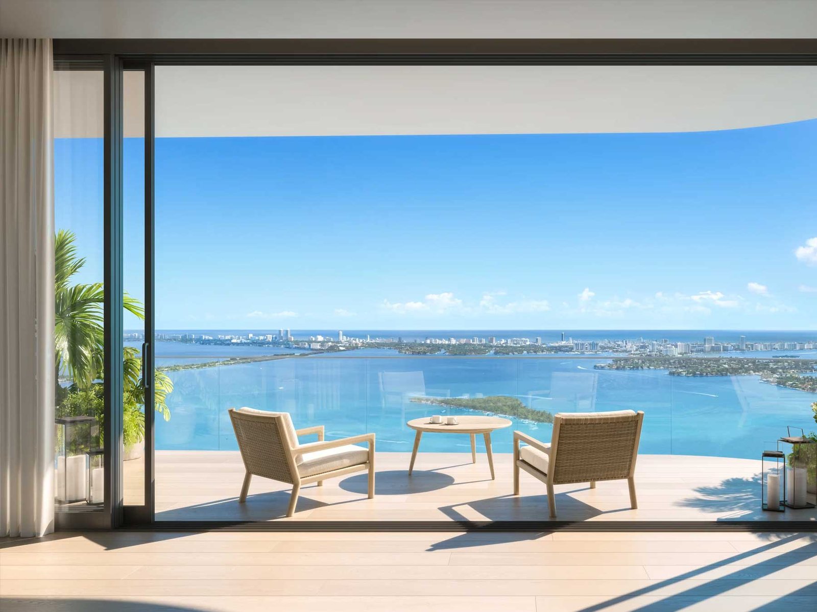 The EDITION Residences, 2121 North Bayshore Drive, Edgewater Miami &mdash; bay and skyline view 1