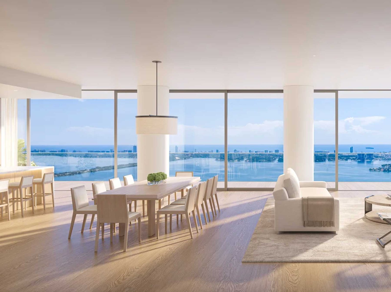 The EDITION Residences, 2121 North Bayshore Drive, Edgewater Miami &mdash; bay and skyline view 2