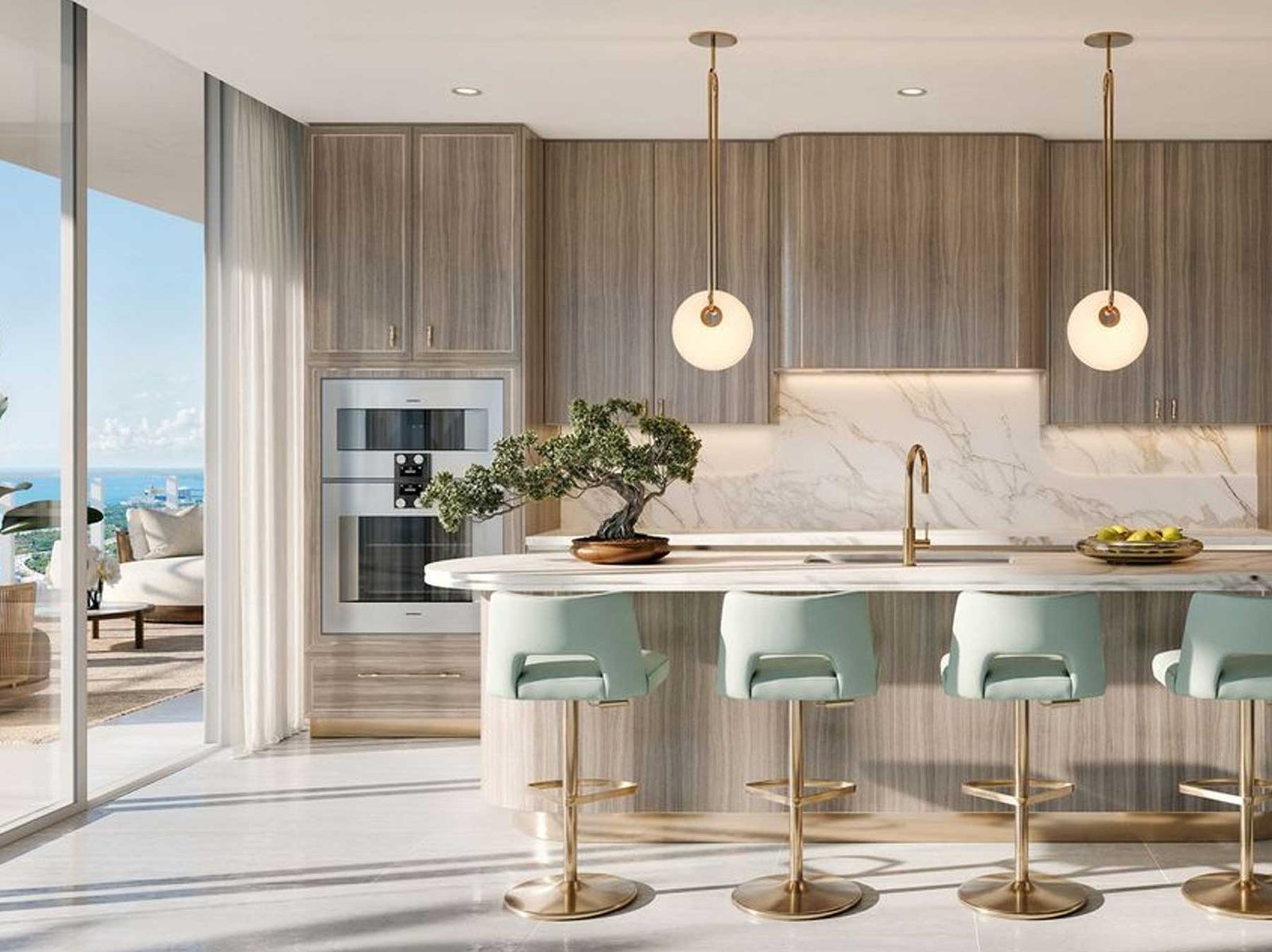 - Faena Residences Miami Faena Residences Miami and the Miami River waterfront at dusk — developer rendering