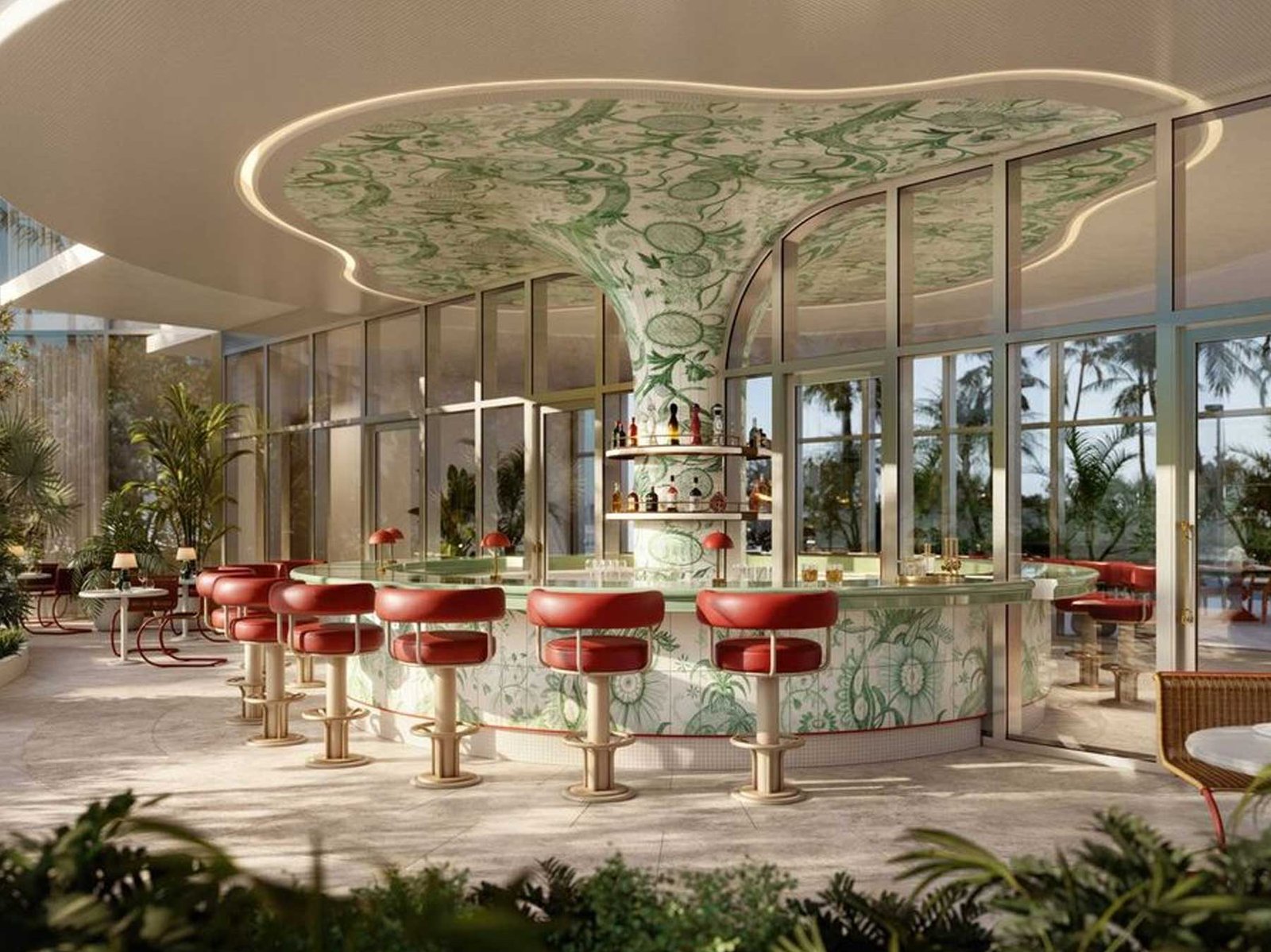 - Faena Residences Miami Tierra Santa Healing House spa at Faena Residences Miami — developer rendering