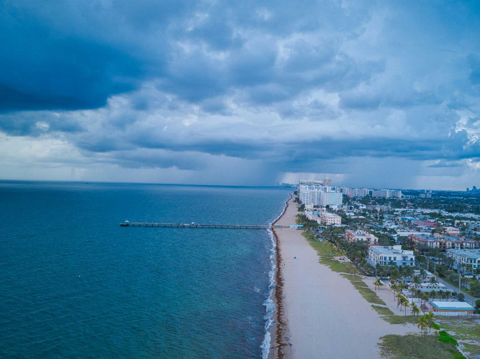 The Fort Lauderdale shoreline and pier — the area where Edition Residences Fort Lauderdale is located