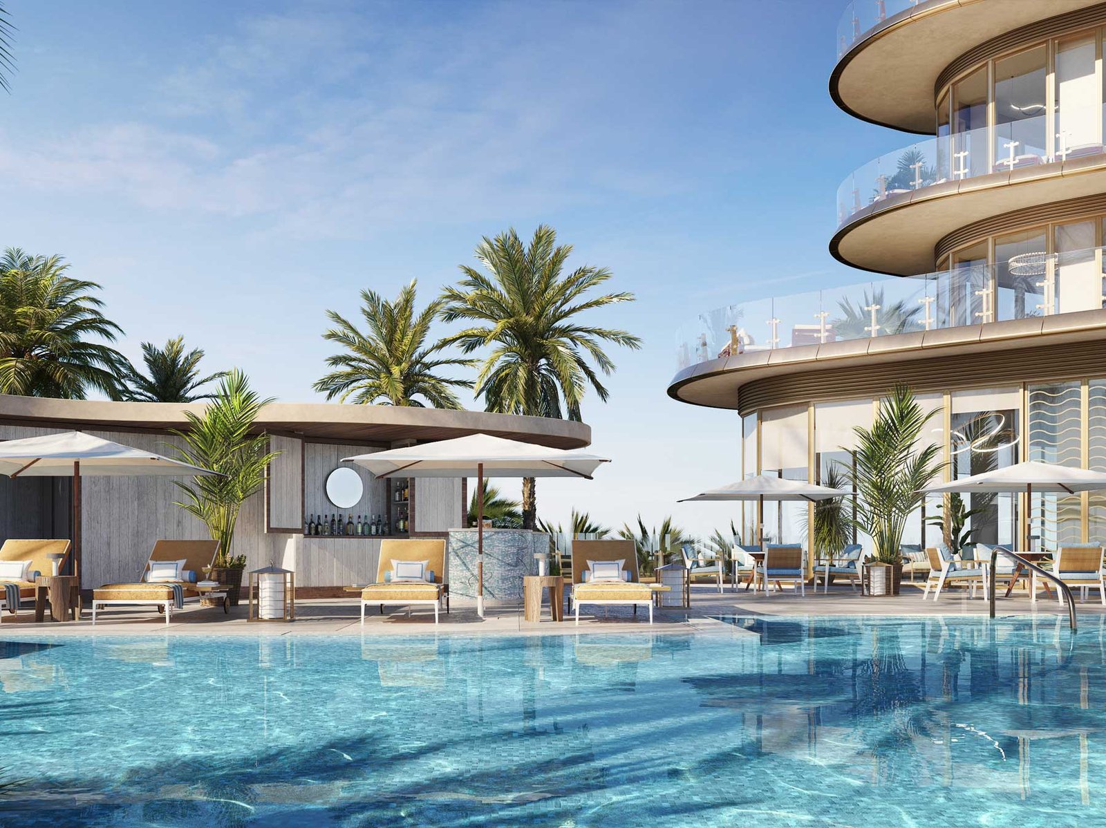 Four Seasons Private Residences Coconut Grove tree canopy and landscape by Raymond Jungles — developer rendering
