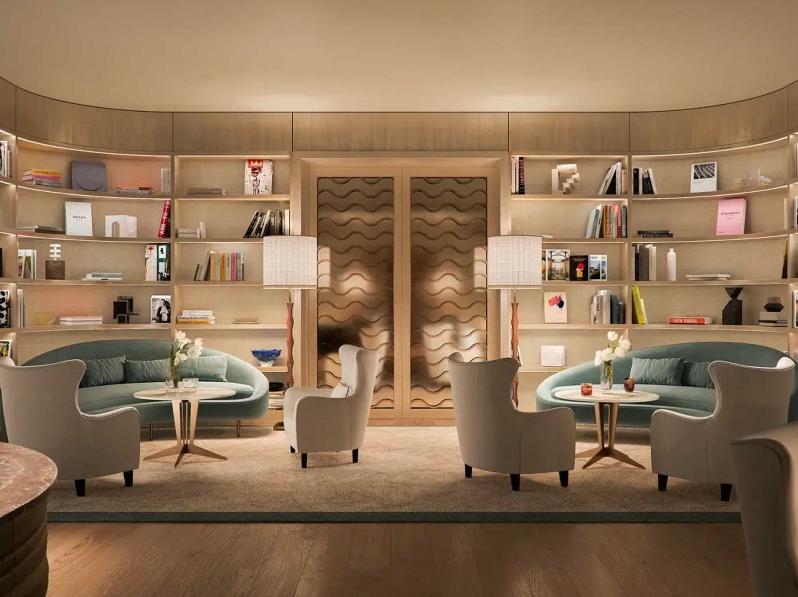The Caesar Experience contrast bath circuit at Four Seasons Private Residences Coconut Grove — developer rendering