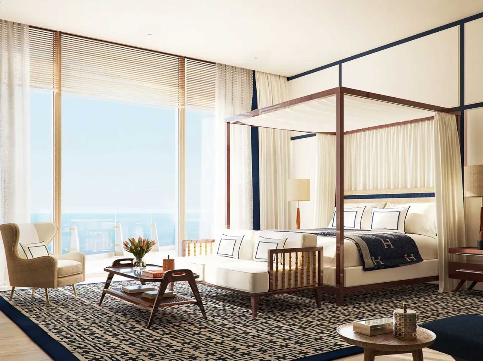 Four Seasons Private Residences Coconut Grove indoor pool — developer rendering