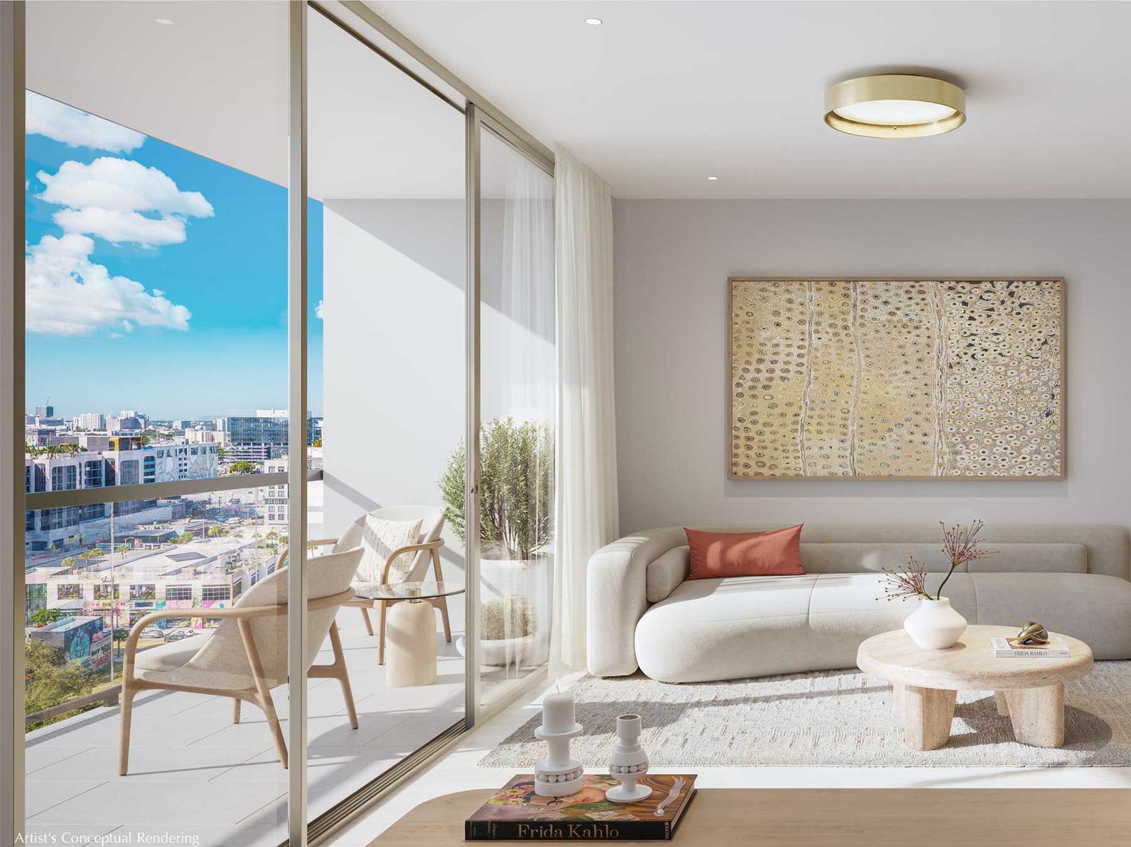 Frida Kahlo Wynwood Residences facade with Kahlo portrait treatment — developer rendering